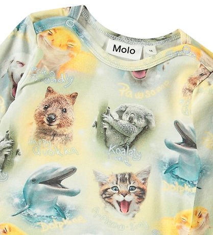 Molo Bodysuit l/s - Foss - Smiling Cubs