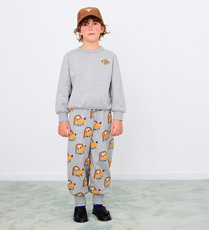 Tiny Cottons Sweatpants - Dogs - Grey Melange