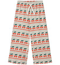 Tiny Cottons Trousers - Rib - Cherry - Light Cream Heather Tiny Cottons Trousers - Rib - Cherry - Light Cream Heather