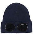 C.P. Company Beanie - Wool - Total Eclipse Blue w. Sunglasses