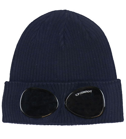 C.P. Company Beanie - Wool - Total Eclipse Blue w. Sunglasses