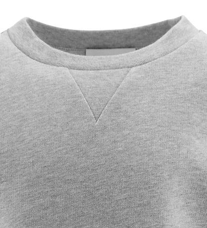Moncler Sweatshirt - Gråmelerad m. Ficka