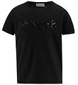 Moncler T-shirt - Svart m. Paljetter