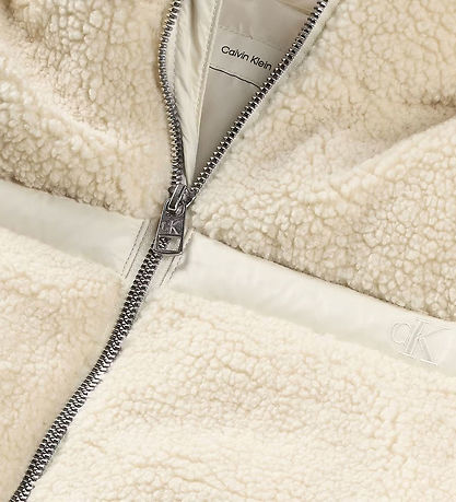 Calvin Klein Puffer Jacket w. Fleece - Whitecap Grey