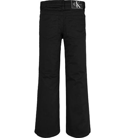 Calvin Klein Hosen - Cotton Satin - Ck Black
