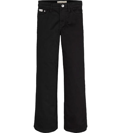Calvin Klein Hosen - Cotton Satin - Ck Black