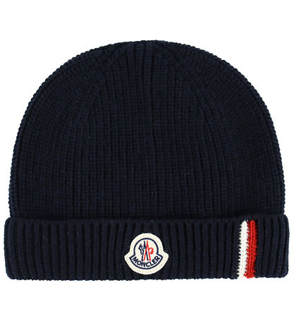 Moncler Lue - Ull - Navy m. Logostripe Moncler Lue - Ull - Navy m. Logostripe