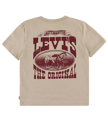 Levis T-skjorte - Galopperende fritt - White Pepper m. Rød Levis T-skjorte - Galopperende fritt - White Pepper m. Rød