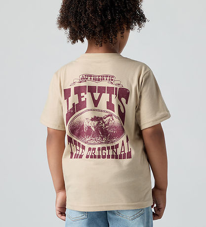 Levis T-skjorte - Galopperende fritt - White Pepper m. Rød Levis T-skjorte - Galopperende fritt - White Pepper m. Rød