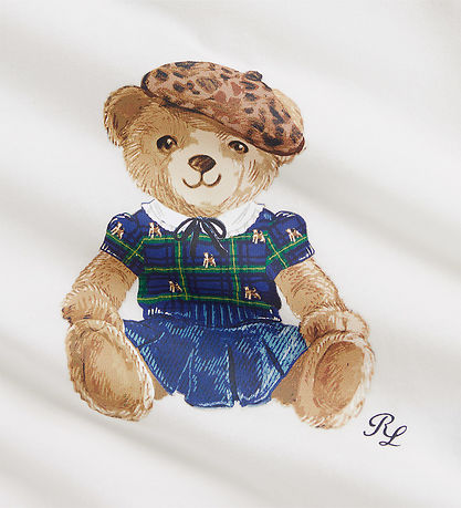 Polo Ralph Lauren Blouse - White w. Soft Toy