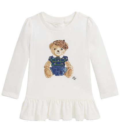 Polo Ralph Lauren Blouse - White w. Soft Toy