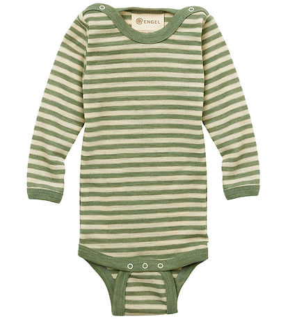 Engel Body l/ä - Wolle - Sage Green Melange/Natural Engel Body l/ä - Wolle - Sage Green Melange/Natural