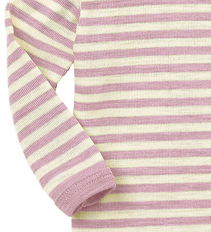 Engel Romper l/s - Wol - Rosewood Melange/Natural