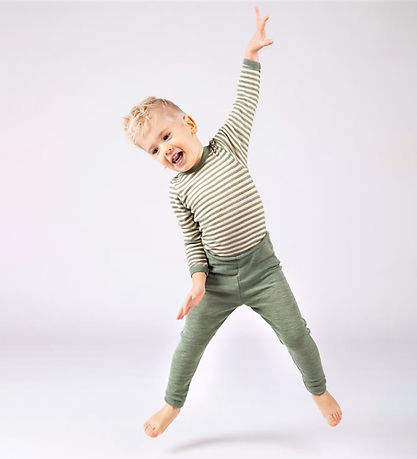 Engel Leggings - Wool - Sage Green Melange