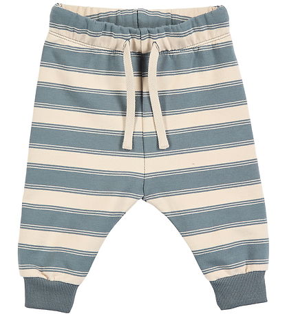 Müsli Joggingbuxur - Stripe Barn - Oak/Óveður Blue Müsli Joggingbuxur - Stripe Barn - Oak/Óveður Blue