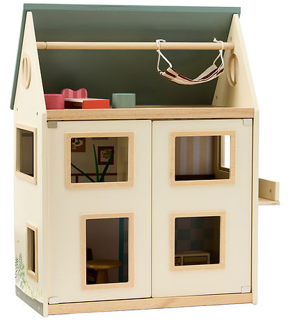 Kids Concept Dollhouse - Aiden - 46 cm - Wood/Multicolour Kids Concept Dollhouse - Aiden - 46 cm - Wood/Multicolour
