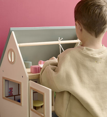 Kids Concept Dollhouse - Aiden - 46 cm - Wood/Multicolour Kids Concept Dollhouse - Aiden - 46 cm - Wood/Multicolour