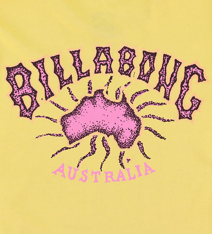 Billabong T-paita - Alkuperä - Kadonnut Yellow M. Tulosta Billabong T-paita - Alkuperä - Kadonnut Yellow M. Tulosta
