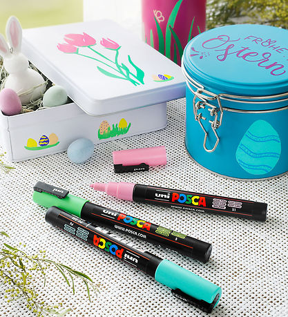 Marqueurs Magiques Posca - PC-3M - 4 pces - Muet Couleurs