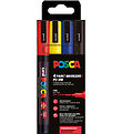Posca Filzstifte - PC-3M - 4 st. - Rot/Gelb/Blau/Schwarz Posca Filzstifte - PC-3M - 4 st. - Rot/Gelb/Blau/Schwarz