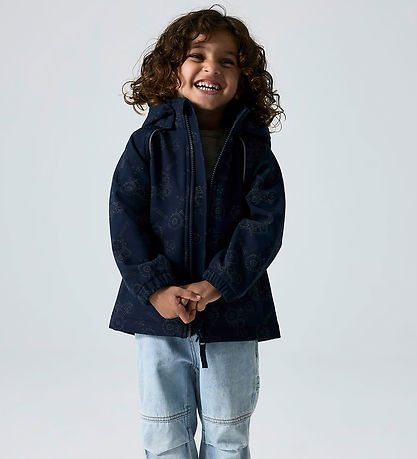 Name It Softshell Jacket w. Fleece - NmmAlfa08 - Dark Sapphire w Name It Softshell Jacket w. Fleece - NmmAlfa08 - Dark Sapphire w