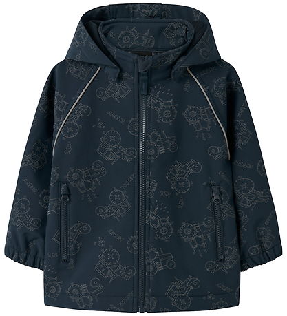 Name It Softshell Jacket w. Fleece - NmmAlfa08 - Dark Sapphire w Name It Softshell Jacket w. Fleece - NmmAlfa08 - Dark Sapphire w