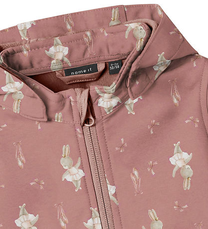 Name It Softshell Suit w. Fleece - NbnAlfa08 - Woodrose/Bunny Name It Softshell Suit w. Fleece - NbnAlfa08 - Woodrose/Bunny