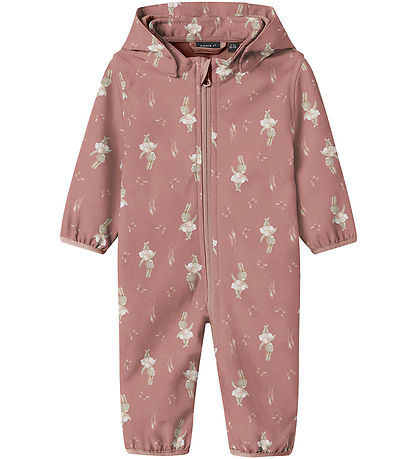 Name It Softshell Dress m. Fleece - NbnAlfa08 - Woodrose/Bunny