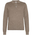 Grunt Polo shirt - Knitted - GrHam - Nature Melange Grunt Polo shirt - Knitted - GrHam - Nature Melange