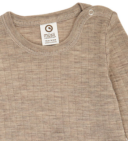 Müsli Blouse - Rib - Wool - Conditioner Melange Müsli Blouse - Rib - Wool - Conditioner Melange