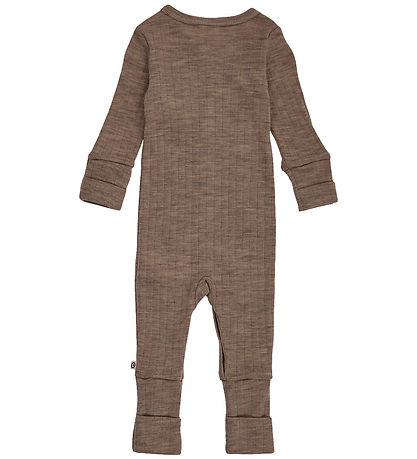 Müsli Jumpsuit - Rib - Wool - Walnut Melange