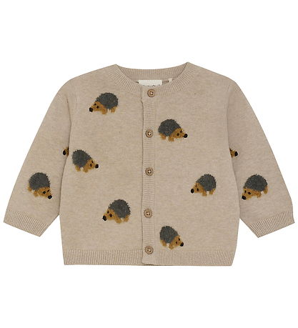Minymo Cardigan Knit - Beige Melange Minymo Cardigan Knit - Beige Melange