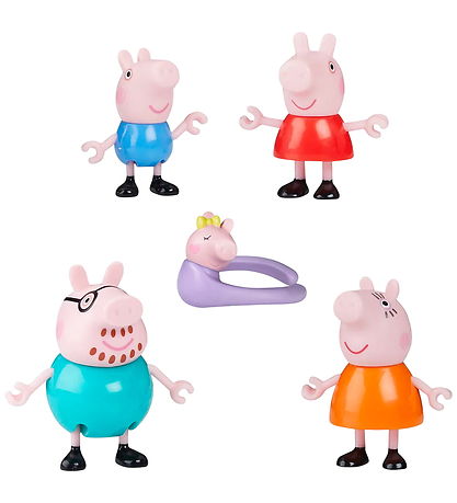 Peppa Pig Toy Figures - 4 pcs - Peppa's Family Of Five