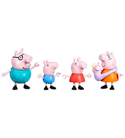 Peppa Pig Toy Figures - 4 pcs - Peppa's Family Of Five