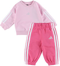 adidas Performance Sweatset - 240 - Clear Pink/Weiß adidas Performance Sweatset - 240 - Clear Pink/Weiß
