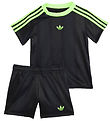 adidas Originals Stuttermabolur/Short - Svart/Merki Green adidas Originals Stuttermabolur/Short - Svart/Merki Green