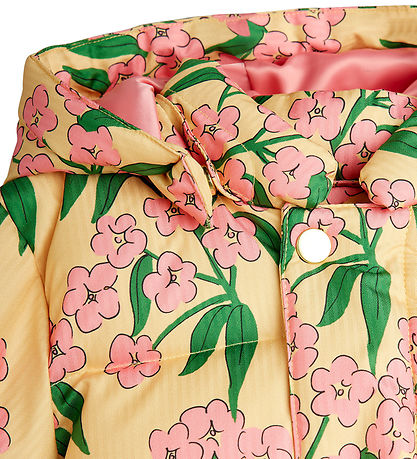 Mini Rodini Puffer Jacket - Alpine Flowers - Yellow Mini Rodini Puffer Jacket - Alpine Flowers - Yellow