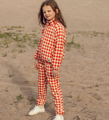 Veste polaire Mini Rodini - Vichy - Rouge/Blanc à Carreaux Veste polaire Mini Rodini - Vichy - Rouge/Blanc à Carreaux