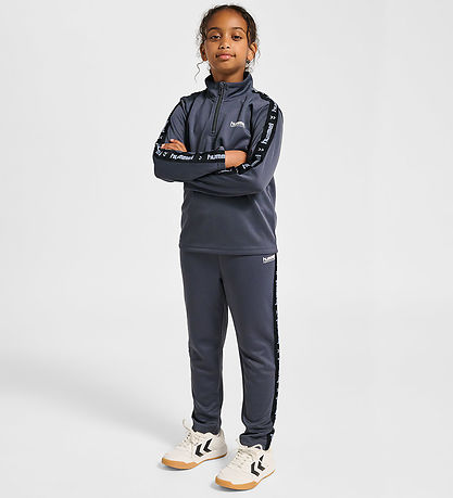 Hummel Blouse - hmlJR Goal Tape Halfzip - Ebony