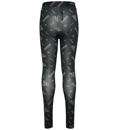 Leggings Hummel - hmlJR Gym - Noir/Ebony av. Logo