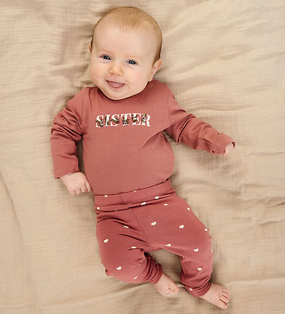 The New Siblings Leggings - TnsbNova - Withered Rose w. Hearts The New Siblings Leggings - TnsbNova - Withered Rose w. Hearts