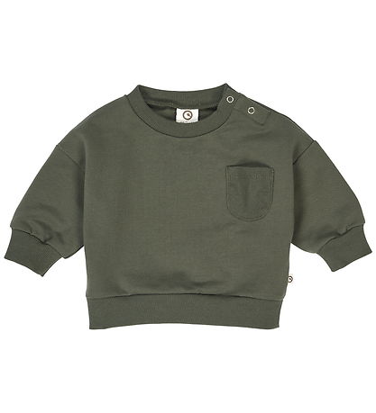 Müsli Collegepaita - Vauva - Cozy Minä Pocket - Deep Green
