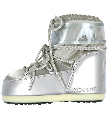 Moon Boot Winter Boots - Icon Low Glance - Platinum Moon Boot Winter Boots - Icon Low Glance - Platinum