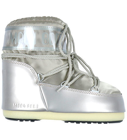 Moon Boot Winter Boots - Icon Low Glance - Platinum Moon Boot Winter Boots - Icon Low Glance - Platinum