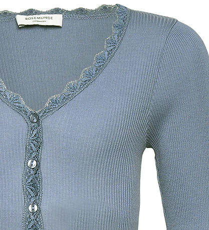 Rosemunde Cardigan - Rib - Balta - Infinity w. Lace