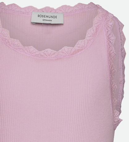 Rosemunde Top - RkBalta - Rib - Dawn Pink w. Lace