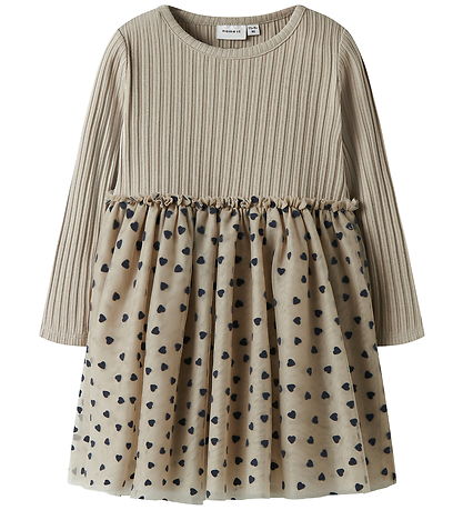 Name It Kjóll - Rib - NmfNea Tulle - Íslenskur steingervingur