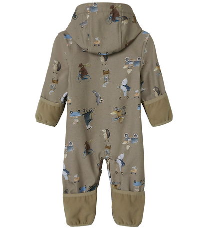 Name It Softshell Suit w. Fleece - NbnAlfa08 - Silver Mink/GO Name It Softshell Suit w. Fleece - NbnAlfa08 - Silver Mink/GO