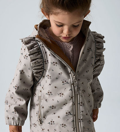 Name It Softshell Jacket w. Fleece - NmfAlfa08 - Pure Cashmere/B Name It Softshell Jacket w. Fleece - NmfAlfa08 - Pure Cashmere/B