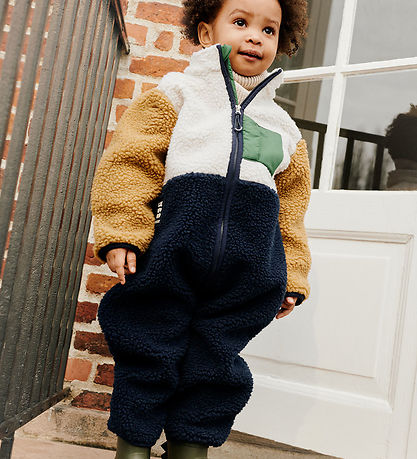 Liewood Fleece Suit - Nolano - Classic Navy Multi Mix